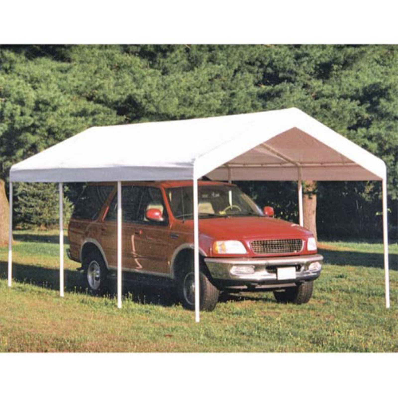 ShelterLogic 10 x 20ft Heavy Duty All Purpose Outdoor Carport Patio Canopy White eBay