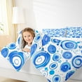 thumbnail image 4 of Manfei Modern Geometric Geometric Bedding Comforter Set,Watercolor Splatter Ink Twin Comforter Sets,Blue White Bedding Set For Teens,Luxury Bedroom Decor Reversible,2-Piece, 4 of 8