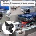 thumbnail image 5 of 5 Pieces Star Knobs M8 x 16mm Plastic 4-Star Stud Knob Hand Tightening Clamping Screw Handle Black, 5 of 6