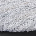 thumbnail image 3 of Safavieh Glory Maksim Abstract Shag Area Rug, Ivory/Light Blue, 6' x 6' Round, 3 of 10