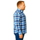 thumbnail image 3 of Big Kong Camisa cuadros tallas grandes azul y negro manga larga talla XL a 6XL, 3 of 5