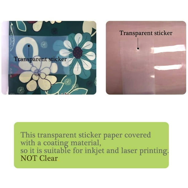 Feuille autocollante transparente pour imprimante Boutique en