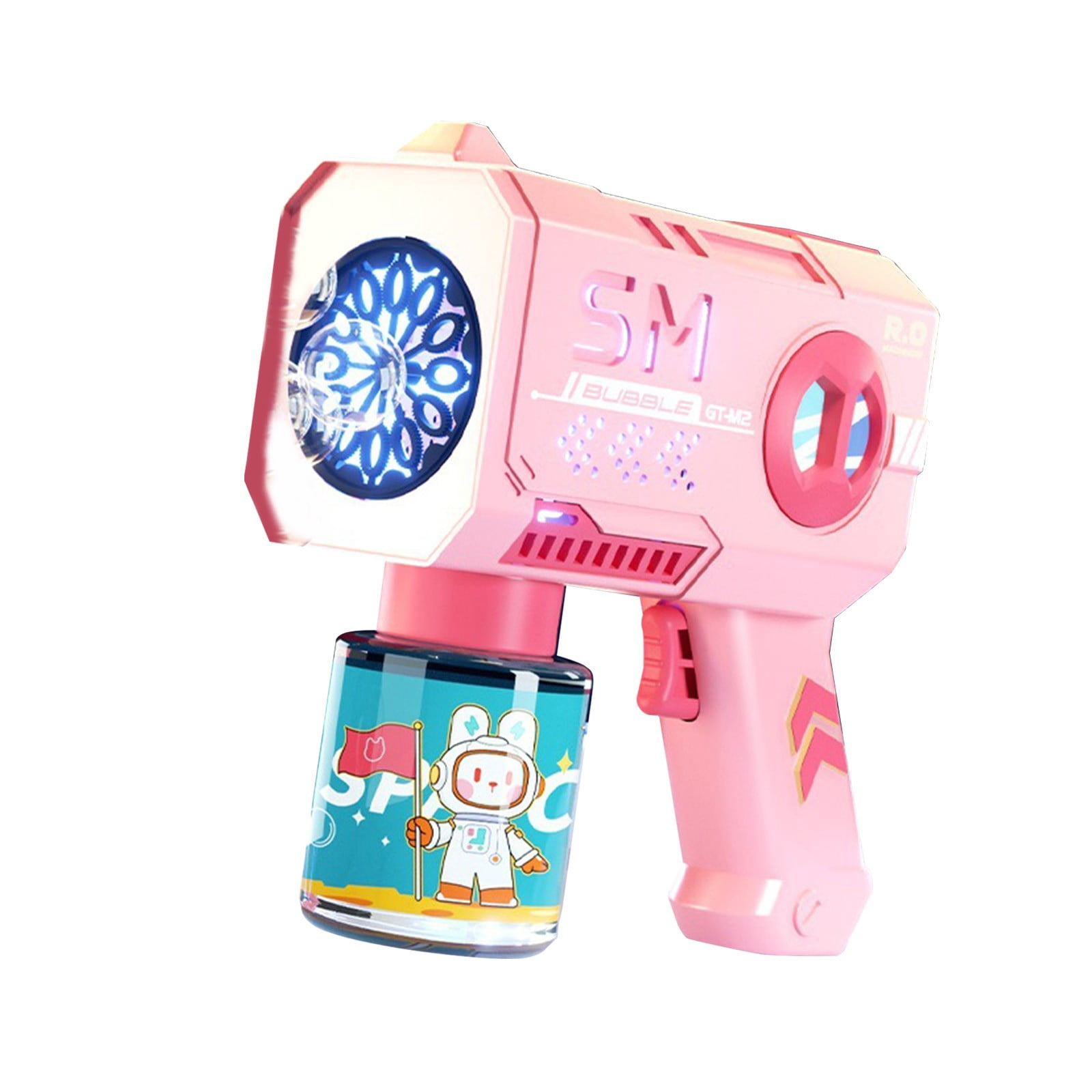 Automatic Bubble Gun, Gatling Bubble Blower with Bubble Solution, Interactive Bubble Shooter for Outdoor Recreation, Full-Auto Bubble Blower (3PCS)