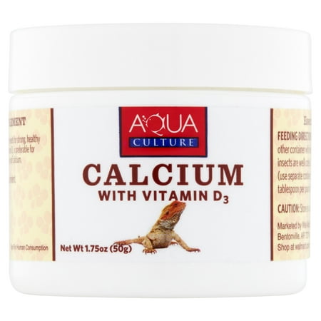 Aqua Culture Calcium with Vitamin D3 for Reptile, 1.75