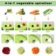 thumbnail image 4 of Trituradora de verduras de mano 4 en 1 de 1 tornillo, para verduras y frutas, verde, 4 of 5