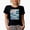 Black, variant on Retro Stay Wild, Ocean Child with Palm Trees & Waves, Summer Gift, Navy Blue T-Shirt, Large
