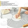 Pastry Mat for Rolling Dough 20X16" Extralarge FDA Approved Silicone