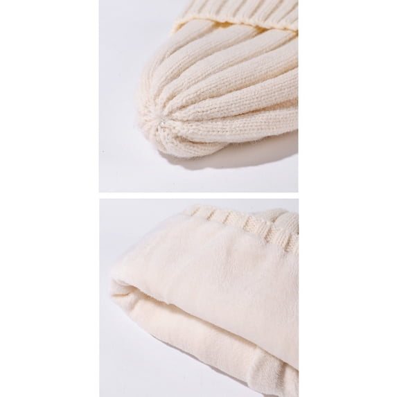 QASIEATN Winter Beanie Hat Scarf Gloves for Women Knit Hat Touchscreen Gloves Knited Neck Scarf Christmas for Women Winter Warmer Set Fall Fashion Accessories