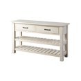 thumbnail image 2 of Martin Svensson Home Barn Door Collection Sofa Table, Antique White, 2 of 4