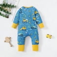 thumbnail image 4 of Baby Boys Romper Zip-up Jumpsuits Long Sleeve One Piece Bamboo Rompers for Newborn, 4 of 9