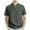 Dark Gray, variant on YYDGH Mens Casual Henley Shirts Band Collar Short Sleeve T-Shirts Summer Stylish Beach Hippie Shirt