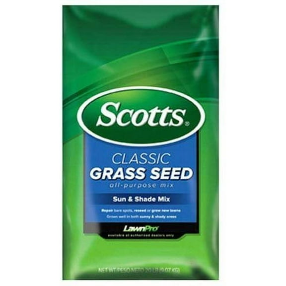 Scotts Company 17185 Classic Sun and Shade Mix Grass Seed, 7-Pound