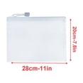 thumbnail image 5 of Linyer 10 Pieces Files Folder Simple Document Holder Holding Container School Office Documents Folders File Organizer for Organization White 20cm*28cm, 5 of 5