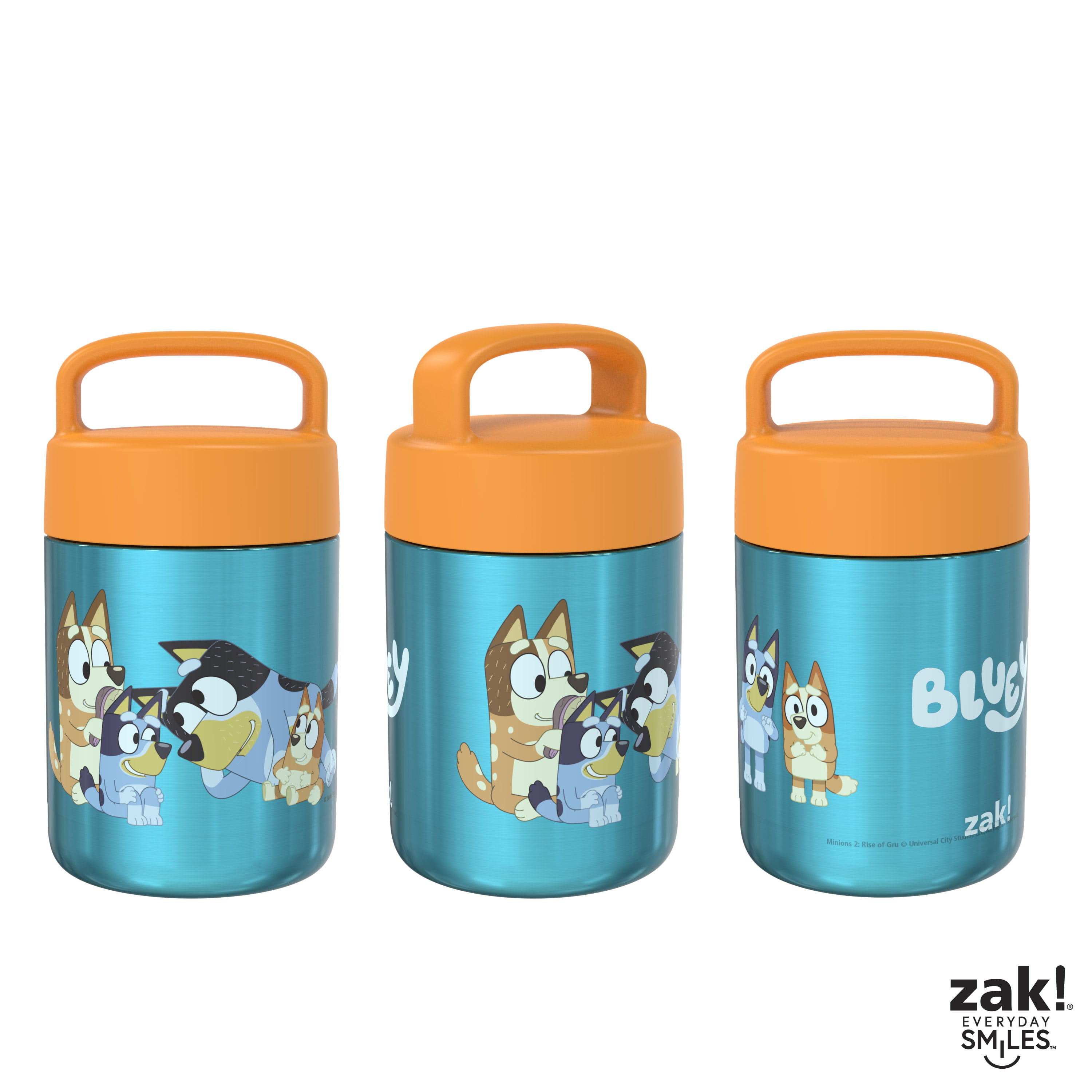  Zak Designs Kids' Vacuum Insulated Stainless Steel Food Jar  with Carry Handle, Thermal Container for Travel Meals and Lunch On The Go,  12 oz, Lilo and Stitch: Home & Kitchen