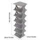 thumbnail image 3 of Zapatero de Plástico Grueso y Ensanchado, Gris, Tamaño Pequeño, Fácil de Instalar, Extraíble y Lavable, Organizador de Almacenamiento para Zapatos de Hombres, Mujeres y Niños | Armario Compacto con R, 3 of 6