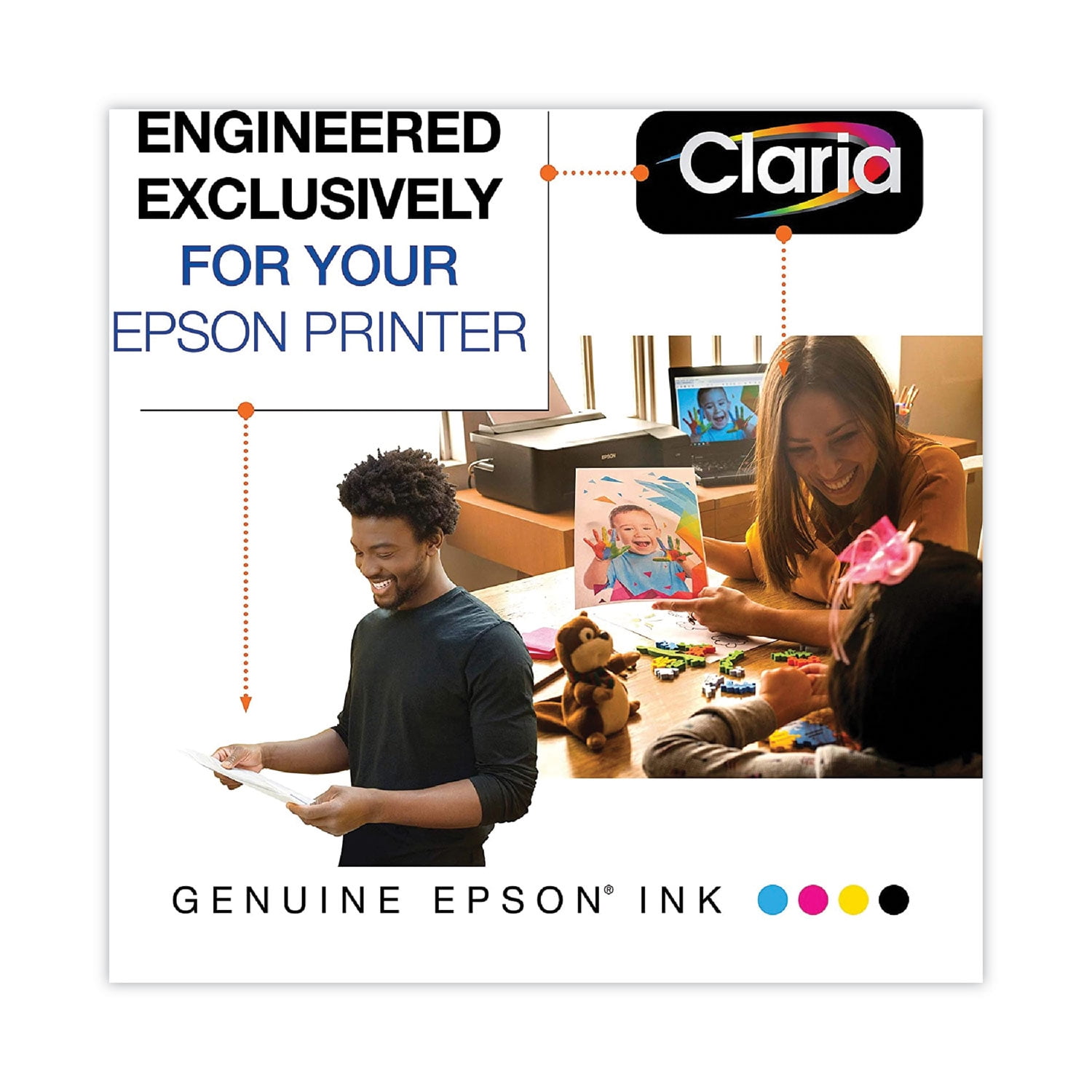 EPSON 222 Claria Ink Standard Capacity Black Cartridge (T222120-S ...