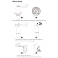 thumbnail image 4 of Ounissouiy Molinillo de café Manual ajustable de 25G, molinillo de mano portátil de alta calidad, máquina de moler cuentas para el hogar, 1 Juegos de servir café y té Blanco, 4 of 6