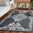 thumbnail image 2 of SAFAVIEH Glamour Euler Abstract Area Rug, Black/Ivory, 6' x 9', 2 of 8