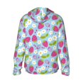 thumbnail image 3 of Fotbe Strawberry And Flowers Men's Women's UPF 50+ Sun Protection Jacket Hooded Cooling Shirt with Pockets Hiking Outdoor Performance-Medium, 3 of 9