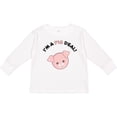 thumbnail image 3 of Inktastic I'm a Pig Deal cute pig pun Boys or Girls Long Sleeve Toddler T-Shirt, 3 of 5