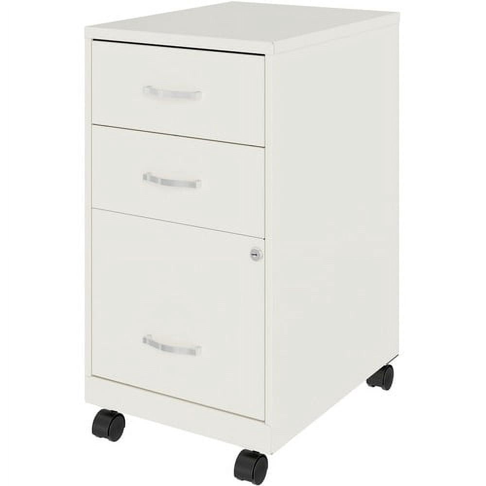 Lorell Soho The 3-Drawer Organizer Cabinet 14.3" x 18" x 26.7" - 3 x Box Drawers, File Cabinet