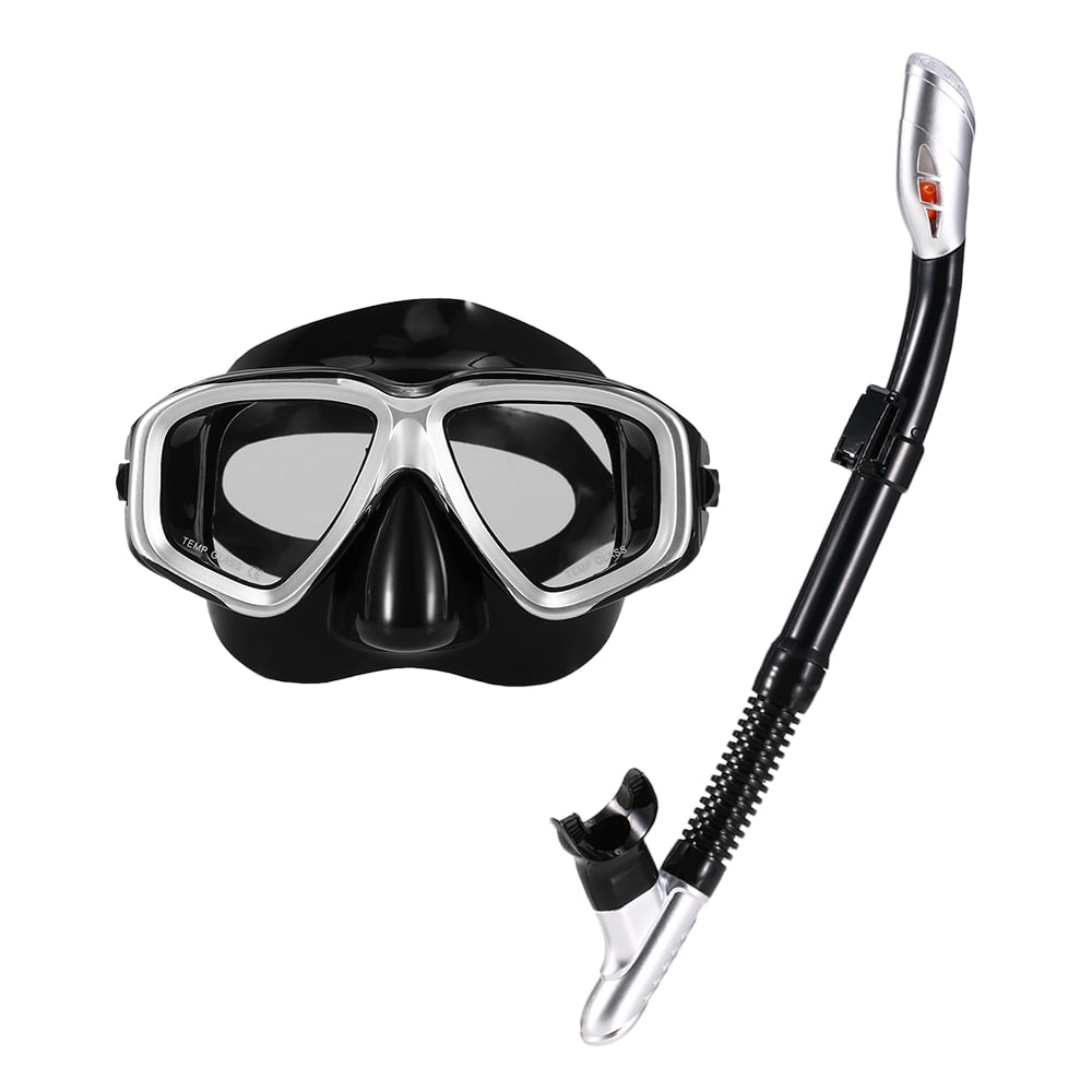 Double Lens Snorkel Gear Snorkel Mask Snorkeling Scuba Diving Swimming 