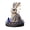 Beige, variant on Owl on Moon Figurine with Rhinestones, Blue Crescent Statue with Pearl Stars Charms, Sparkling Resin Desktop Ornament for Home Office Bedroom Shelf Decor, Gift for Owl Lovers, 1 Pack