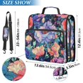 thumbnail image 2 of FORMRS Zipper Binder with Shoulder Strap 2-inch Ring 500 Sheet Capacity File Bag, Puprle Ethereal Floral Harmony, 2 of 5