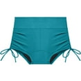 thumbnail image 6 of Minjewel Women's Leakproof High Waist Swim Trunks, Period Bikini Bottom Absorbent Swimwear for Teens, Bathing Suit,Blue M, 6 of 6