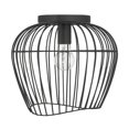 thumbnail image 2 of Hunter - Redding 1-light Matte Black, Medium Size Flush Mount Light, Dimmable, Industrial Style, Bell Shaped, for Bedrooms, Dining, Living Rooms - 48239, 2 of 7