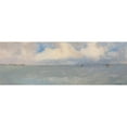 thumbnail image 3 of American School 18x9 Black Modern Framed Museum Art Print Titled - Coastal View from the Bay (circa 1918), 3 of 5