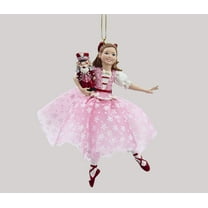 Kurt Adler Dancing Clara Christmas Ornament,Pink