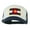Navy White, variant on Colorado Flag Embroidered Foam Mesh Cap - Cactus Black OSFM