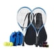 thumbnail image 4 of Pelota de entrenamiento de tenis con cuerda elástica, equipo de entrenamiento de tenis para principiantes, reboteador de tenis para 2 piezas de raqueta para adultos, 4 of 8