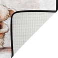 thumbnail image 7 of Wobogo Teddy Bear Holding A Balloon Bathroom Shower Curtain Set with Floor Mat and Hooks Ultra Waterproof Visible Slider Beads, 7 of 7