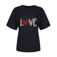 thumbnail image 1 of CEHVOM T-shirt à Manches Courtes pour Femme à Col Rond avec Imprimé de la Saint-Valentin, 1 of 4