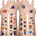 thumbnail image 1 of Tatuajes Temporales de Halloween para Niños - 360 Piezas a Granel Tatuajes Falsos de Truco o Trato de Halloween para Niños y Niñas Premios de Halloween Regalos Surtidos Favor de Fiesta para Niños Rell, 1 of 5
