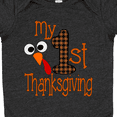 thumbnail image 4 of Inktastic Plaid 1st Thanksgiving Turkey Boys or Girls Baby Bodysuit, 4 of 5
