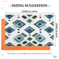 thumbnail image 6 of Yayeee Doormat for Inside 20"x32" Absorbent Low-Profile Washable Non-Slip Rubber Backed Entryway Rug, Green Geometric Pattern, 6 of 8