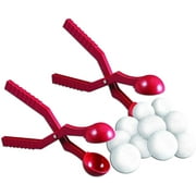 Paricon 2-Pack Snowball Makers. Outdoor Winter Snow Toy, Sand Mold, 603-2PK, Red