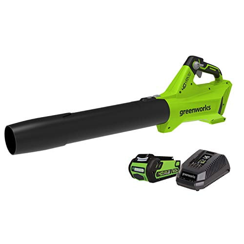 Greenworks 40V 450 CFM Cordless Leaf Blower, 2.0Ah Battery and Charger Included