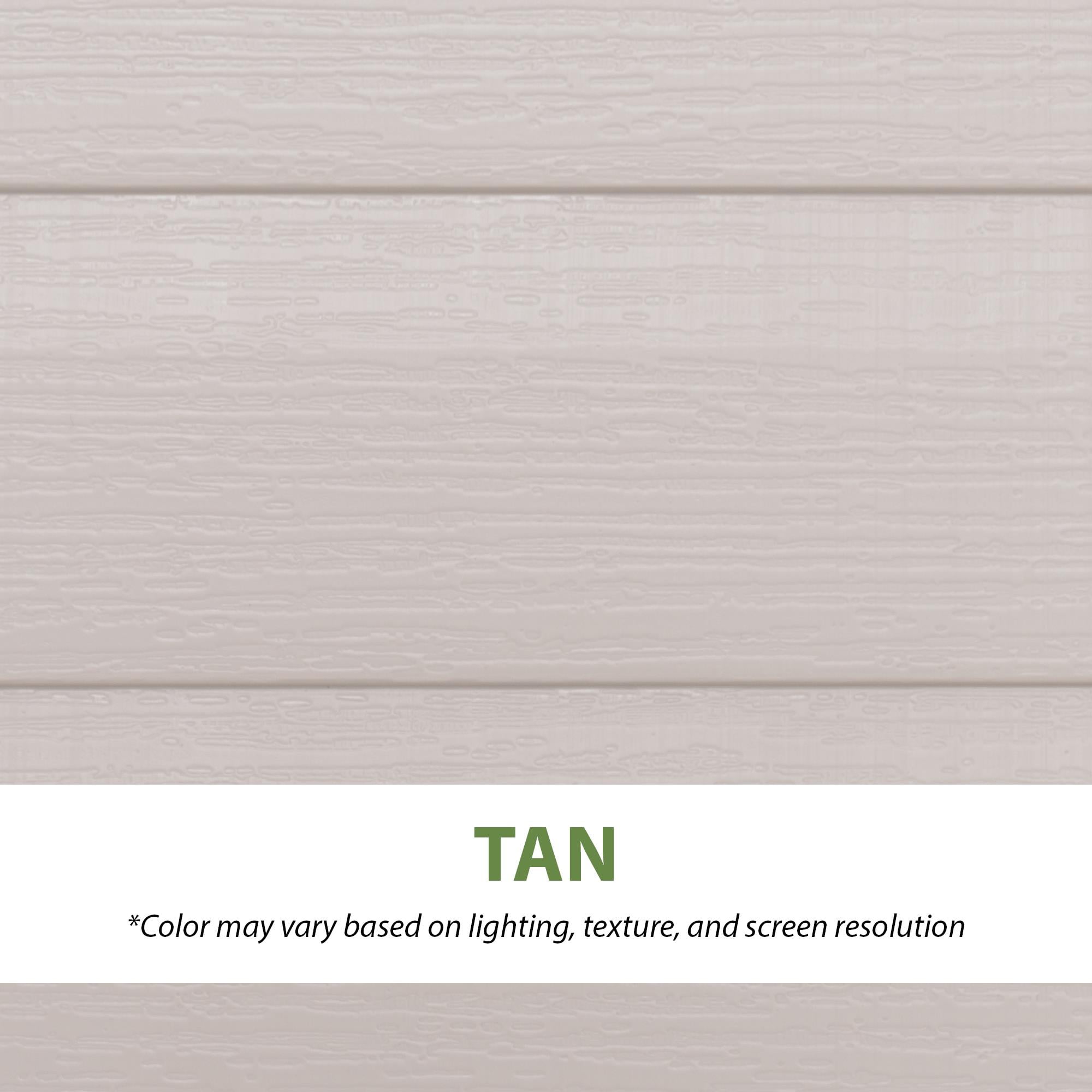 Lifetime Lockable DIY Polyethylene Outdoor Storage Shed, 106.5 sq. ft.,15' x 8' Tan & Gray (60465)