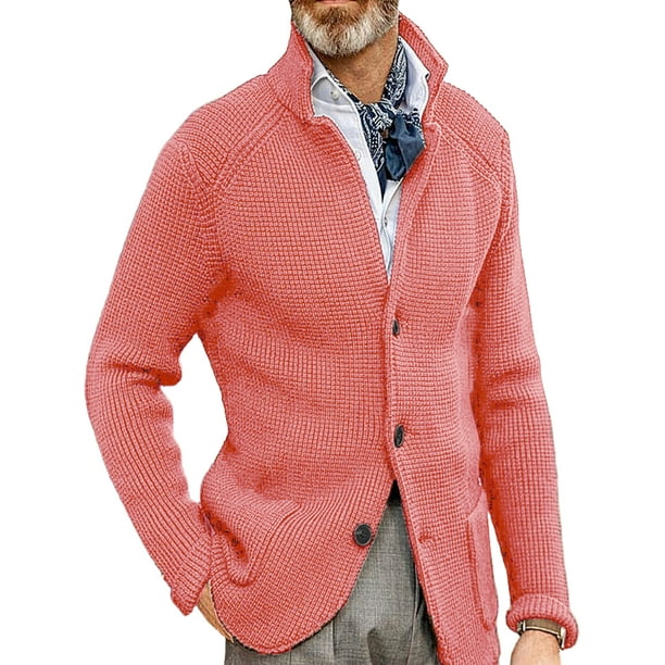 UKAP Mens Cardigan Sweater Long Sleeve Cardigans Button Down
