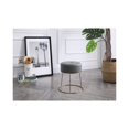 thumbnail image 5 of Hodedah Grey PU Vanity Stool, 5 of 7