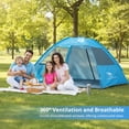 thumbnail image 7 of CAMEL Beach Tent 2-3 Person UPF 50+ Sun Shelter Easy Setup Tent Portable Beach Tent Outdoor Aqua Blue, 7 of 7