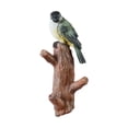 thumbnail image 1 of Colgador de ganchos de pared para pájaros, ganchos decorativos para abrigos que ahorran espacio, soporte para sombrero, figurita de pájaro de resina Pajaro verde Sunnimix Ganchos de pared, 1 of 8