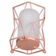 thumbnail image 5 of Maceta de Cristal Jadeshay Florero Hidropónico de Hierro y Vidrio Color Oro Rosa, 5 of 8