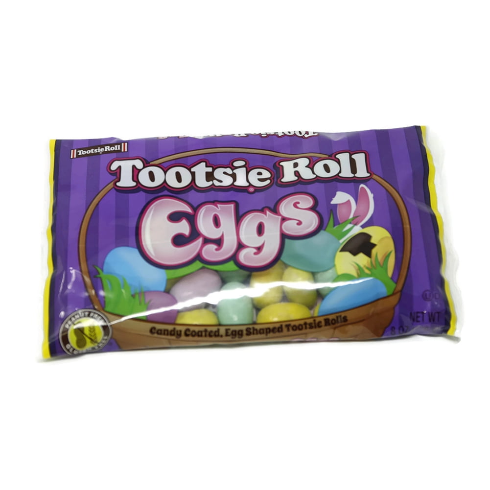 Candy Coated Tootsie Roll Eggs 8 oz. - Walmart.com