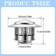 thumbnail image 3 of Fdelink Stainless Steel Chimney Cap,Vent Cover,Chimney Cap Chimney Cover Stainless Round with Screen Chimney Rain Cap Fireplace Chimney Caps for Outside Roof Vent Cap Stove Pipe(75Mm/3In), 3 of 9