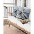 thumbnail image 6 of Outdoor Pillow Covers with Inserts, Coastal Pelican Waterproof Decorative Throw Pillow Cases, Modernism Art Oil Painting Birds Soft Cousion Covers Protector for Outside Patio Furniture Sofa 16"x16", 6 of 8